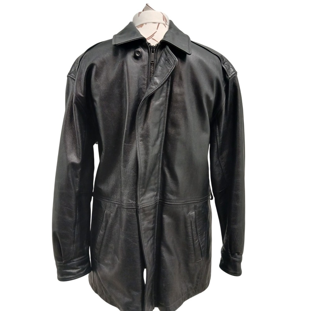 Vintage Wilson Leather Size L Long‎ Sleeve Thinsulate Jacket Coat #378C